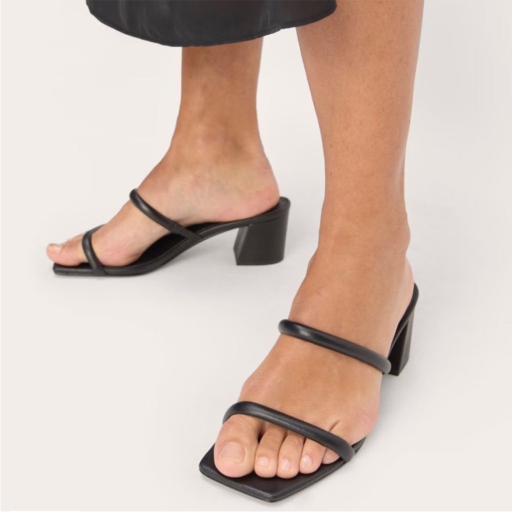 Everlane Shoes 6 Double Strap Sandals Black
